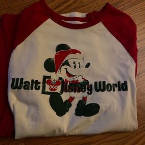 Walt Disney long sleeve Christmas Mickey shirt